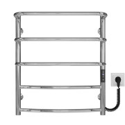 Электрический полотенцесушитель Deffi Каскад Дуга П5 500х600 правое подключение JD03 хром C.KD.60.50.5.E.C.R.1