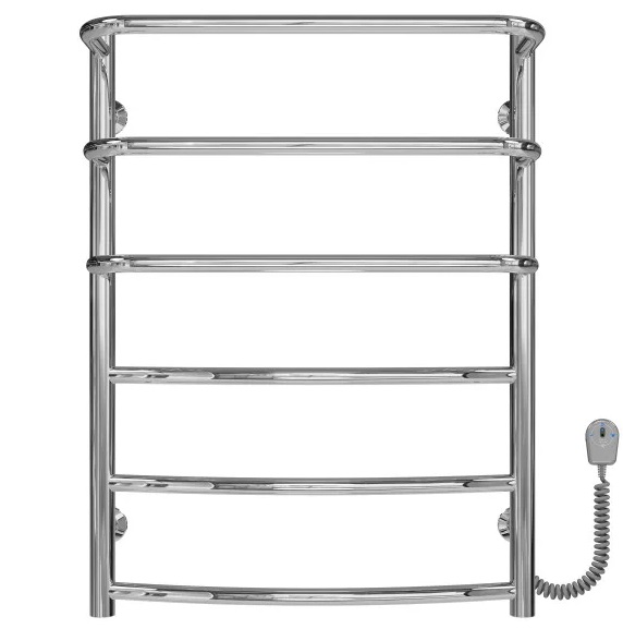 Електрична сушарка для рушників Deffi Каскад Дуга П6 500х700 праве підключення хром C.KD.70.50.6.E.C.R.5