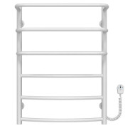 Электрический полотенцесушитель Deffi Каскад Дуга П6 500х700 правое подключение белый C.KD.70.50.6.E.W.R.5