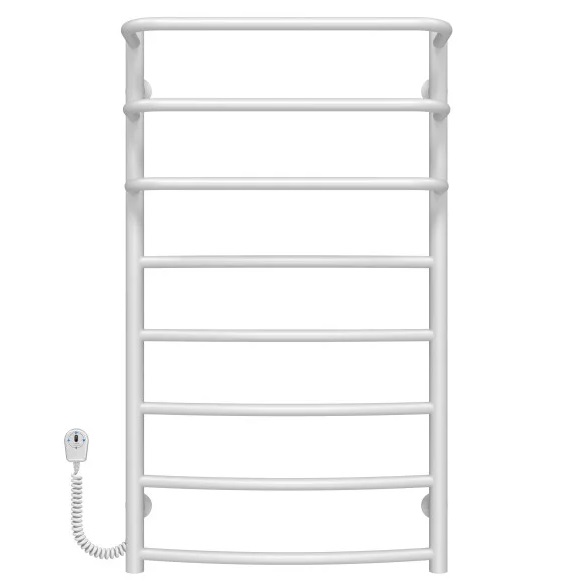 Электрический полотенцесушитель Deffi Каскад Дуга П8 500х900 левое подключение белый C.KD.90.50.8.E.W.L.5