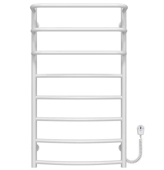 Електрична сушарка для рушників Deffi Каскад Дуга П8 500х900 праве підключення білий C.KD.90.50.8.E.W.R.5