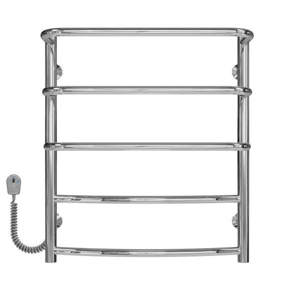 Электрический полотенцесушитель Deffi Каскад Дуга П5 500х600 левое подключение хром C.KD.60.50.5.E.C.L.5