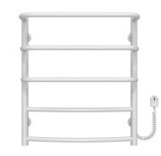 Электрический полотенцесушитель Deffi Каскад Дуга П5 500х600 правое подключение белый C.KD.60.50.5.E.W.R.5