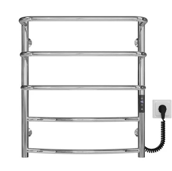 Електрична сушарка для рушників Deffi Каскад Дуга П5 500х600 праве підключення JD03 хром C.KD.60.50.5.E.C.R.1