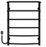 Электрический полотенцесушитель Deffi Каскад Дуга П6 500х700 левое подключение черный C.KD.70.50.6.E.B.L.5