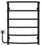 Электрический полотенцесушитель Deffi Каскад Дуга П6 500х700 левое подключение JD03 черный C.KD.70.50.6.E.B.L.1