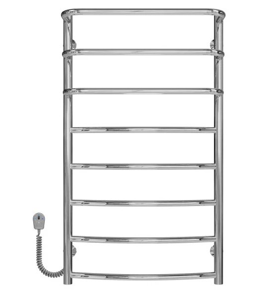 Електричний сушарка для рушників Deffi Каскад Дуга П8 500х900 ліве підключення хром C.KD.90.50.8.E.C.L.5