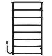 Электрический полотенцесушитель Deffi Каскад Дуга П8 500х900 левое подключение черный C.KD.90.50.8.E.B.L.5