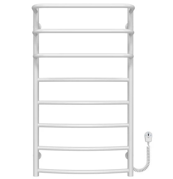 Электрический полотенцесушитель Deffi Каскад Дуга П8 500х900 правое подключение белый C.KD.90.50.8.E.W.R.5