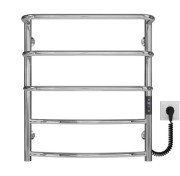 Электрический полотенцесушитель Deffi Каскад Дуга П5 400х600 правое подключение JD03 хром C.KD.60.40.5.E.C.R.1