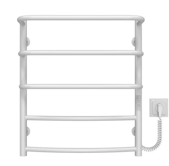 Електричний сушарка для рушників Deffi Каскад Дуга П5 400х600 праве підключення WD03 білий C.KD.60.40.5.E.W.R.3