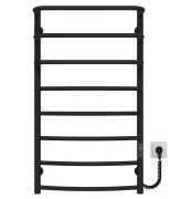 Электрический полотенцесушитель Deffi Каскад Дуга П8 500х900 правое подключение JD03 черный C.KD.90.50.8.E.B.R.1
