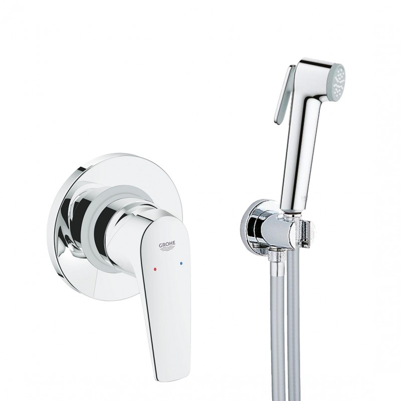 Гигиенический душ со смесителем скрытого монтажа Grohe BauFlow New с Tempesta-F хром UA11144602