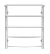 Полотенцесушитель водяной Deffi Каскад Дуга П5 400х600 нижнее подключение белый C.KD.60.40.5.W.A