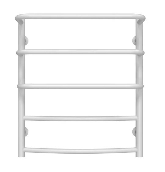 Сушка для рушників водяна Deffi Каскад Дуга П5 400х600 бічне ліве підключення білий C.KD.60.40.5.W.B