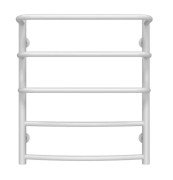 Полотенцесушитель водяной Deffi Каскад Дуга П5 400х600 боковое левое подключение белый C.KD.60.40.5.W.B