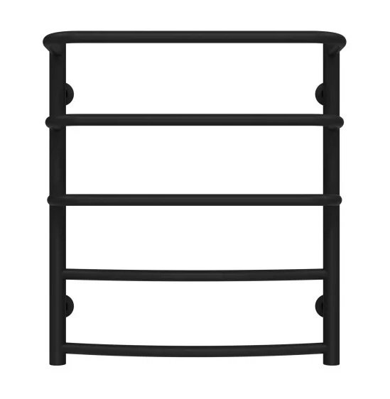 Полотенцесушитель водяной Deffi Каскад Дуга П5 500х600 нижнее подключение черный C.KD.60.50.5.B.A