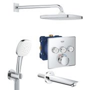 Душова система Grohe Grohtherm SmartControl з термостатом на 3 споживача хром UA26415SC6