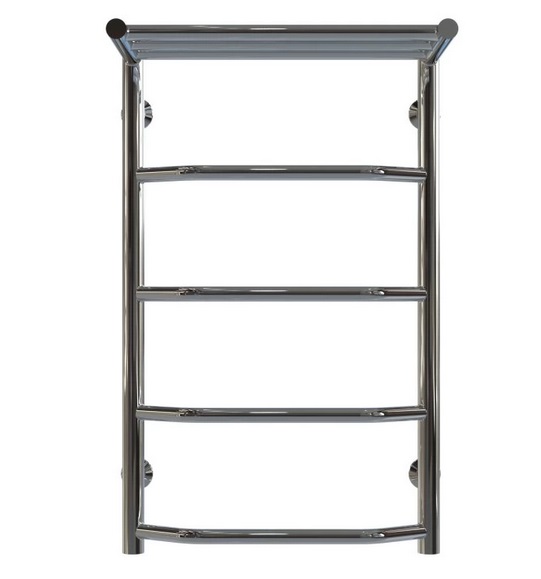 Сушка для рушників водяна Deffi Трапеція з полицею П5 400х700 нижнє підключення хром C.TP.70.40.5.C.A