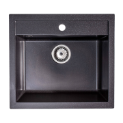 Мойка для кухни Sink Quality Ferrum IK 60 56,5x51x20,5 с переливом наногранит графит FER.G.1K60.X