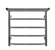 Сушка для рушників водяна Deffi Трапеція з полицею П5 500х500 нижнє підключення хром C.TP.50.50.5.C.A