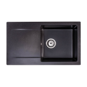 Мийка для кухні Sink Quality Ferrum 1KDO 77x45x21 з переливом нанограніт графіт FER.G.1KDO.X