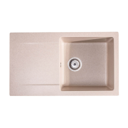 Мийка для кухні Sink Quality Ferrum 1KDO 77x45x21 з переливом нанограніт бежевий FER.P.1KDO.X