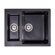 Мойка для кухни Sink Quality Ferrum 5KBO 60,5x49,5x21 с переливом наногранит графит FER.G.5KBO.X