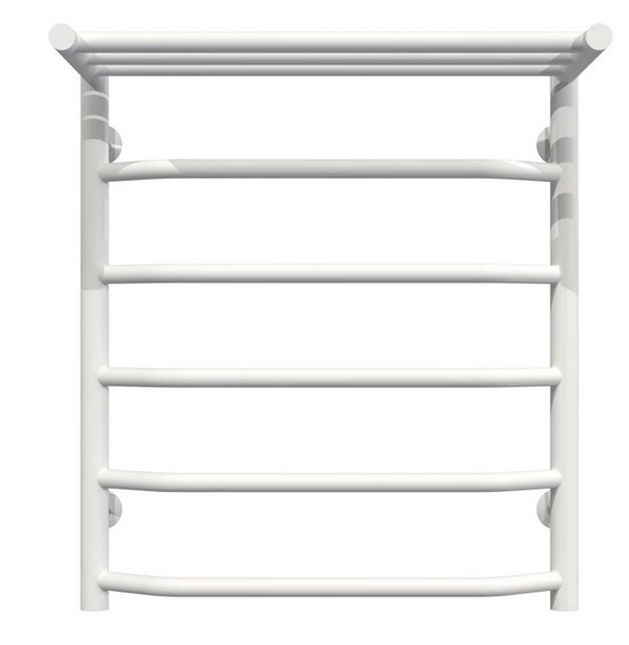 Сушка для рушників водяна Deffi Трапеція з полицею П6 500х600 нижнє підключення білий C.TP.60.50.6.W.A