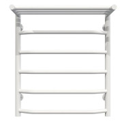 Полотенцесушитель водяной Deffi Трапеция с полкой П6 500х600 нижнее подключение белый C.TP.60.50.6.W.A