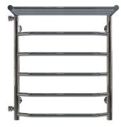 Полотенцесушитель водяной Deffi Трапеция с полкой П6 500х600 боковое левое подключение хром C.TP.60.50.6.C.B