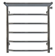 Полотенцесушитель водяной Deffi Трапеция с полкой П6 500х600 боковое правое подключение хром C.TP.60.50.6.C.C