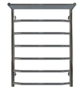 Полотенцесушитель водяной Deffi Трапеция с полкой П7 500х700 нижнее подключение хром C.TP.70.50.7.C.A