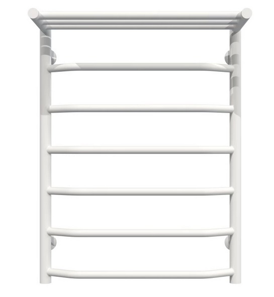 Сушка для рушників водяна Deffi Трапеція з полицею П7 500х700 нижнє підключення білий C.TP.70.50.7.W.A