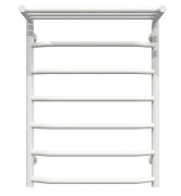 Полотенцесушитель водяной Deffi Трапеция с полкой П7 500х700 нижнее подключение белый C.TP.70.50.7.W.A