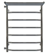 Сушка для рушників водяна Deffi Трапеція з полицею П7 500х700 бічне ліве підключення хром C.TP.70.50.7.C.B