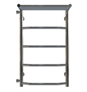 Сушка для рушників водяна Deffi Трапеція з полицею П5 400х700 бічне ліве підключення хром C.TP.70.40.5.C.B