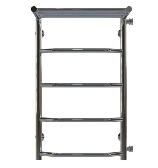 Сушка для рушників водяна Deffi Трапеція з полицею П5 400х700 бічне праве підключення хром C.TP.70.40.5.C.C