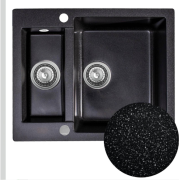 Мойка для кухни Sink Quality Ferrum 5KBO 60,5x49,5x21 с переливом наногранит парча FER.B.5KBO.X