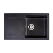 Мийка для кухні Sink Quality Ferrum 1KDO 77x45x21 з переливом нанограніт парча FER.B.1KDO.X