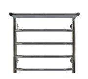 Полотенцесушитель водяной Deffi Трапеция с полкой П5 500х500 нижнее подключение хром C.TP.50.50.5.C.A