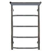 Полотенцесушитель водяной Deffi Трапеция с полкой П5 400х700 нижнее подключение хром C.TP.70.40.5.C.A