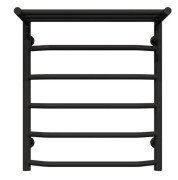 Полотенцесушитель водяной Deffi Трапеция с полкой П6 500х600 нижнее подключение черный C.TP.60.50.6.B.A