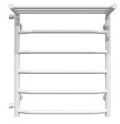 Сушка для рушників водяна Deffi Трапеція з полицею П6 500х600 бічне ліве підключення білий C.TP.60.50.6.W.B