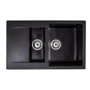 Мойка для кухни Sink Quality Ferrum 5KKO 79,5х49,5х21 с переливом наногранит графит FER.G.5KKO.X