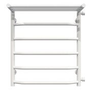 Сушка для рушників водяна Deffi Трапеція з полицею П6 500х600 бічне праве підключення білий C.TP.60.50.6.W.C