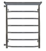 Полотенцесушитель водяной Deffi Трапеция с полкой П7 500х700 боковое левое подключение хром C.TP.70.50.7.C.B