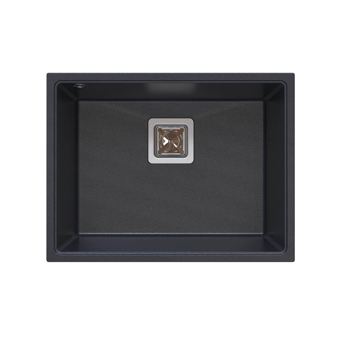 Мийка для кухні Sink Quality Argon 1KBO 60 55x42x22,5 з переливом нанограніт парча ARG.B.1KBO.60