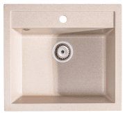 Мийка для кухні Sink Quality Ferrum IK 60 56,5x51x20,5 з переливом нанограніт бежевий FER.P.1K60.X
