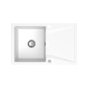 Мойка для кухни Sink Quality Obsidian 1KDO 79x50x20,5 с переливом наногранит белый OBS.W.1KDO.X